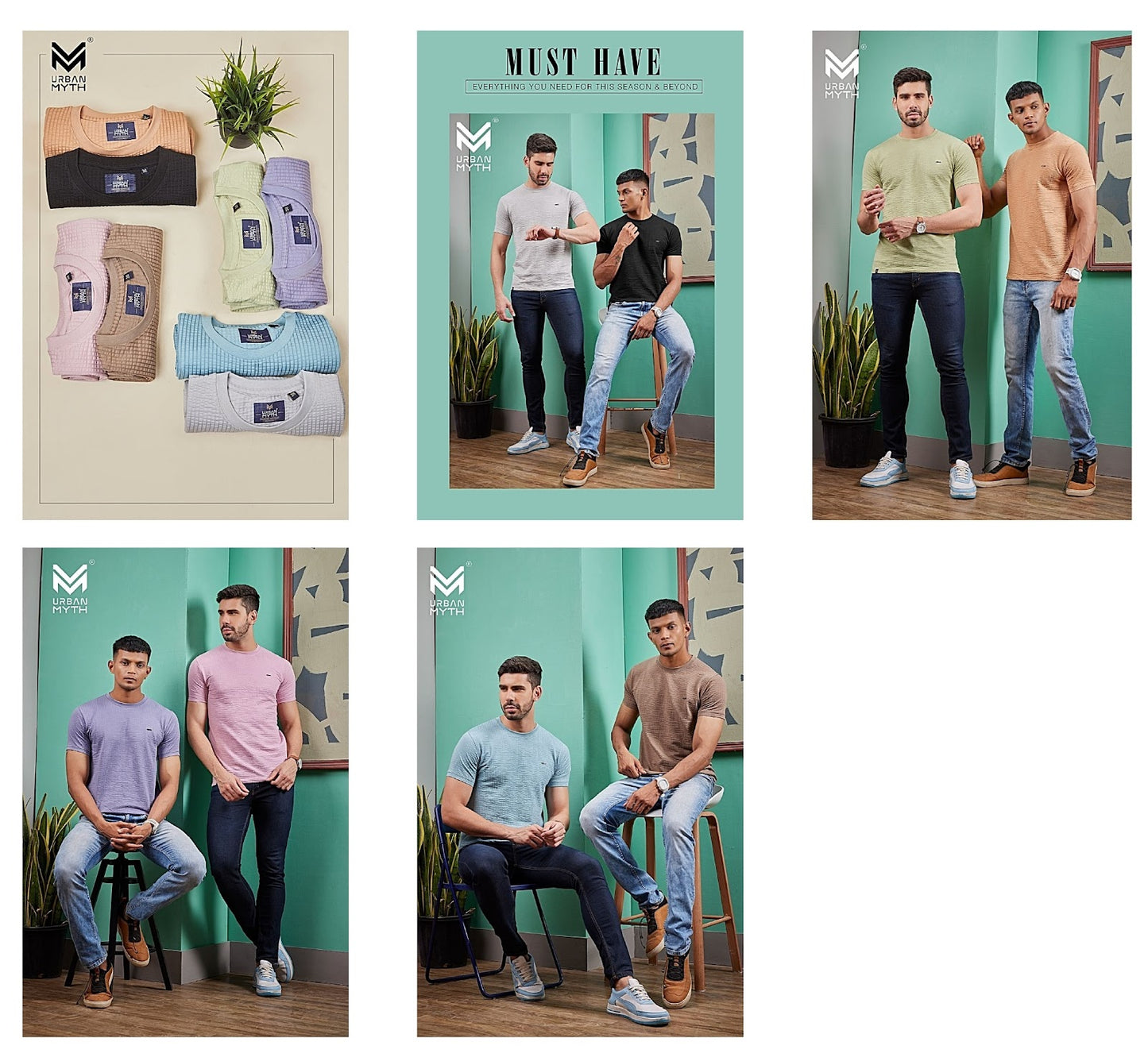 Krystal Series Urban Myth Lycra Mens Tshirts Wholesale Rate