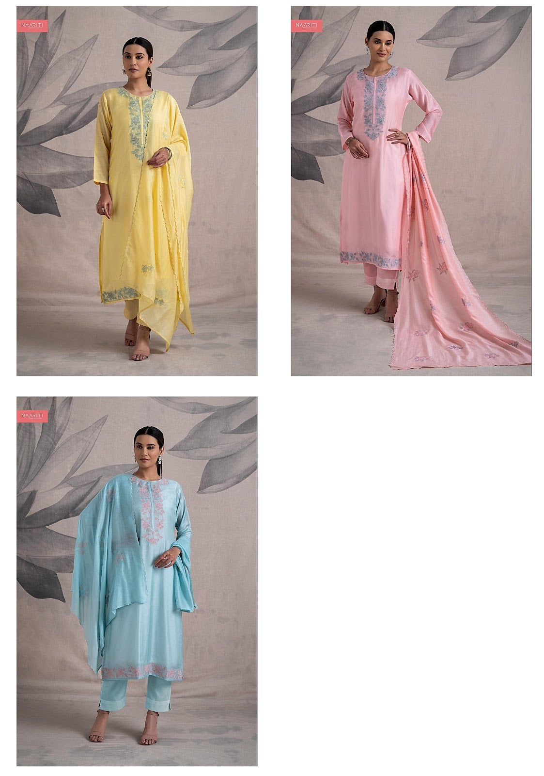 Mehru Naariti Muslin Pant Style Suits Exporter