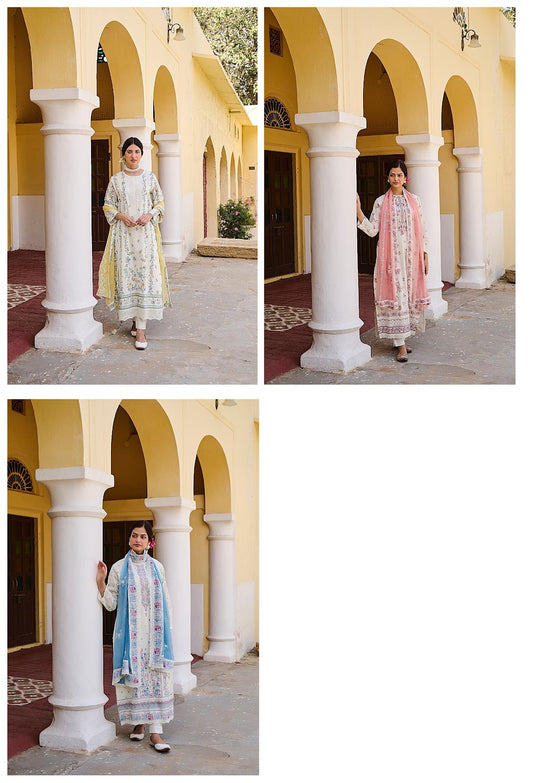 Migraz Naariti Cotton Lawn Pant Style Suits Exporter Ahmedabad