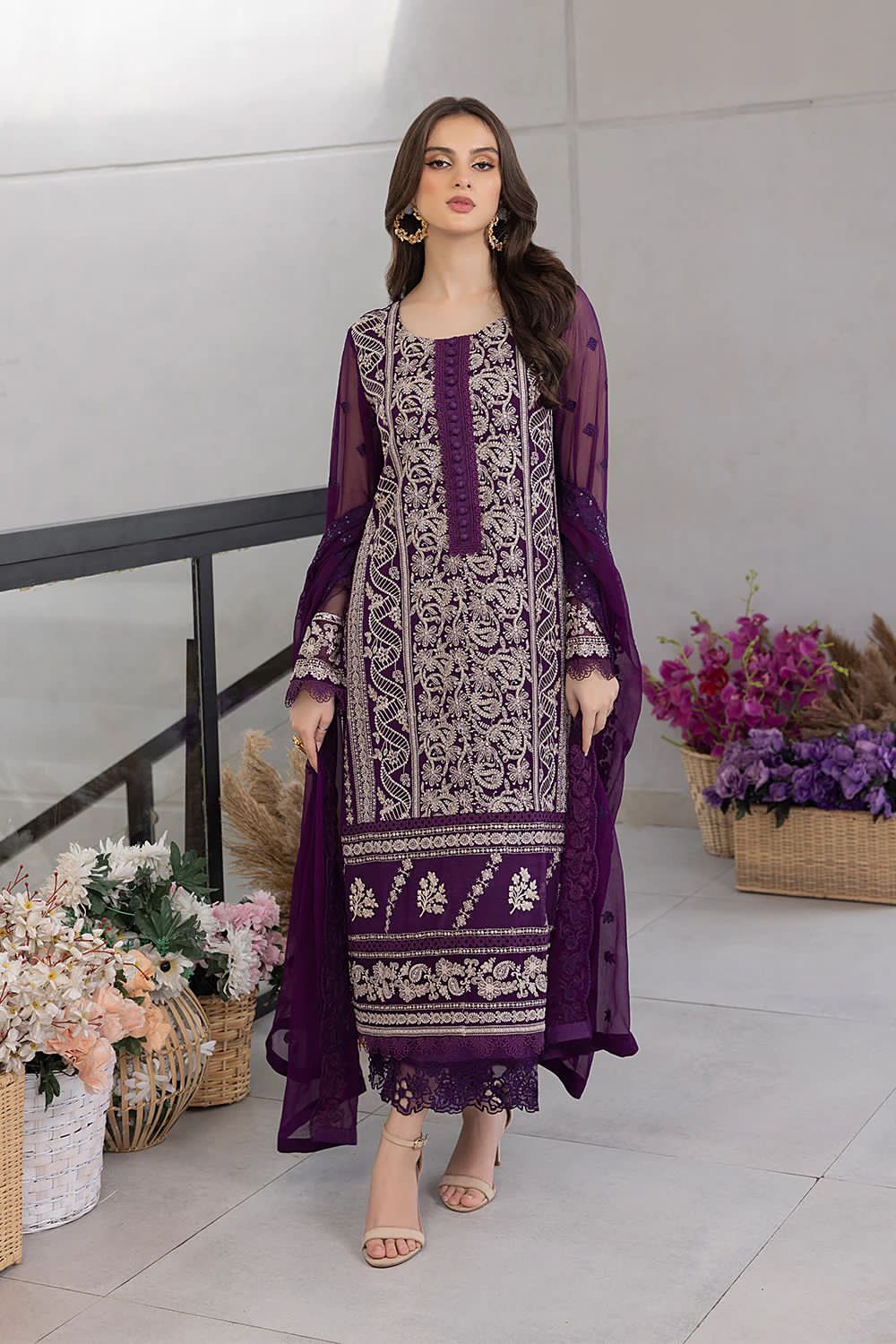 Naaz Afsana Vichitra Readymade Pant Style Suits