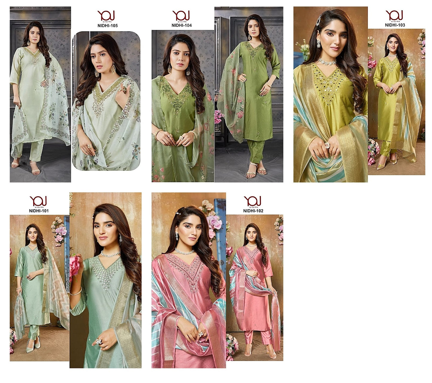 Nidhi You Heavy Silk Readymade Pant Style Suits Supplier