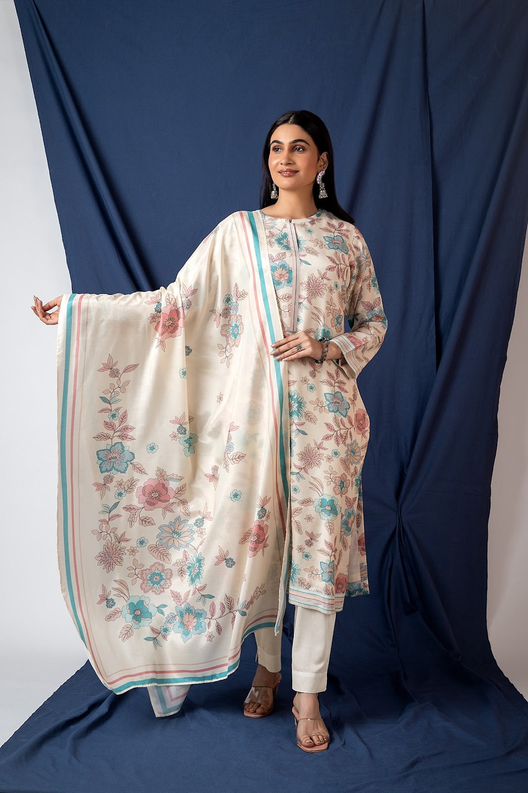 Nizio Naariti Muslin Pant Style Suits