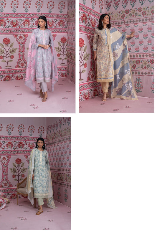 Perni Naariti Cotton Pant Style Suits Wholesaler Gujarat