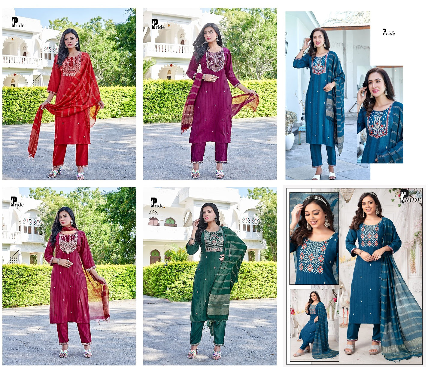 Pride Premnath Rayon Readymade Pant Style Suits