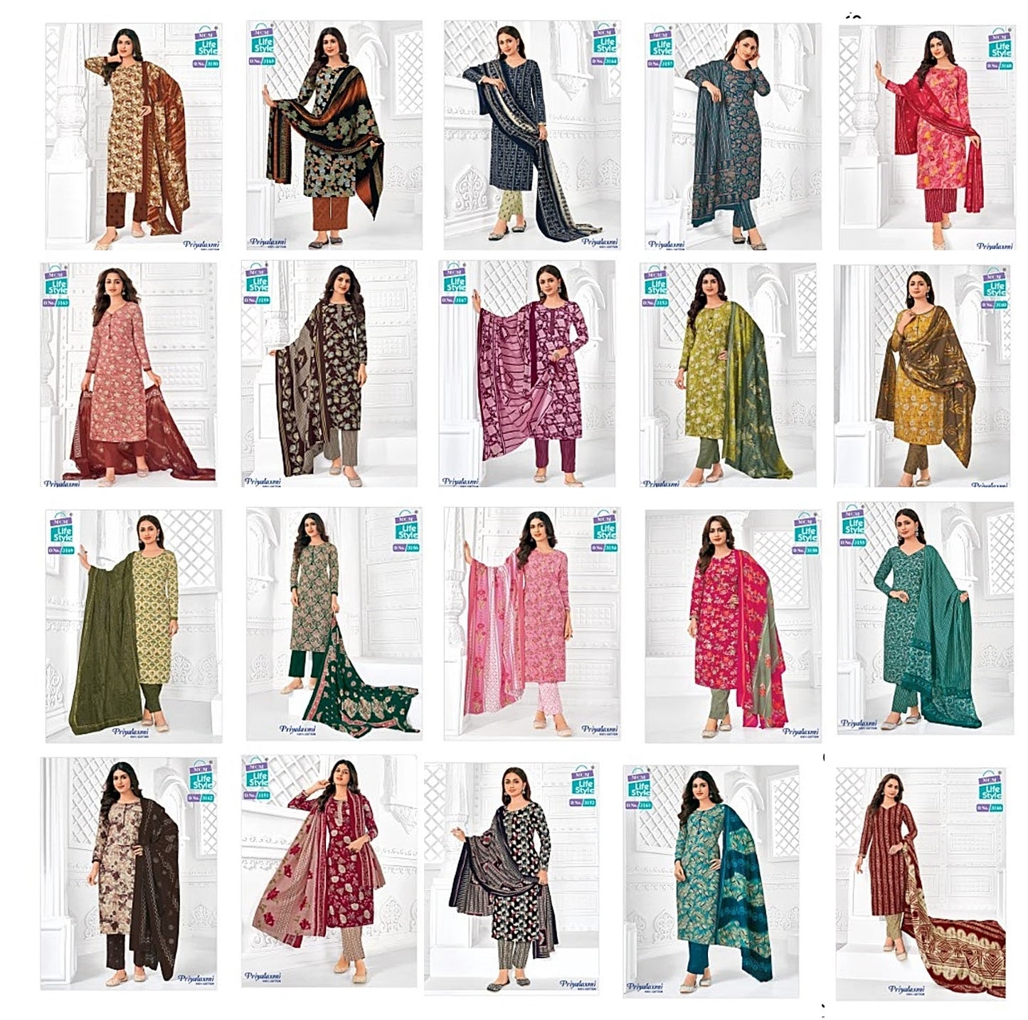 Priyalaxmi Vol 31 Mcm Lifestyle Cotton Pant Style Suits Wholesaler