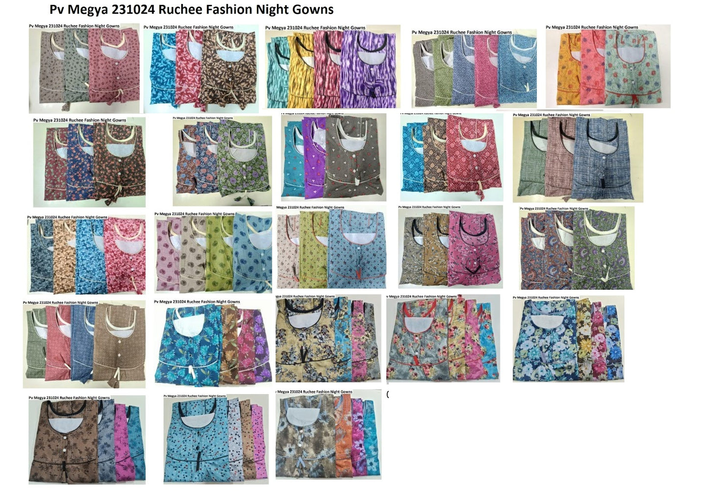 Pv Megya 231024 Ruchee Fashion Night Gowns Supplier Ahmedabad