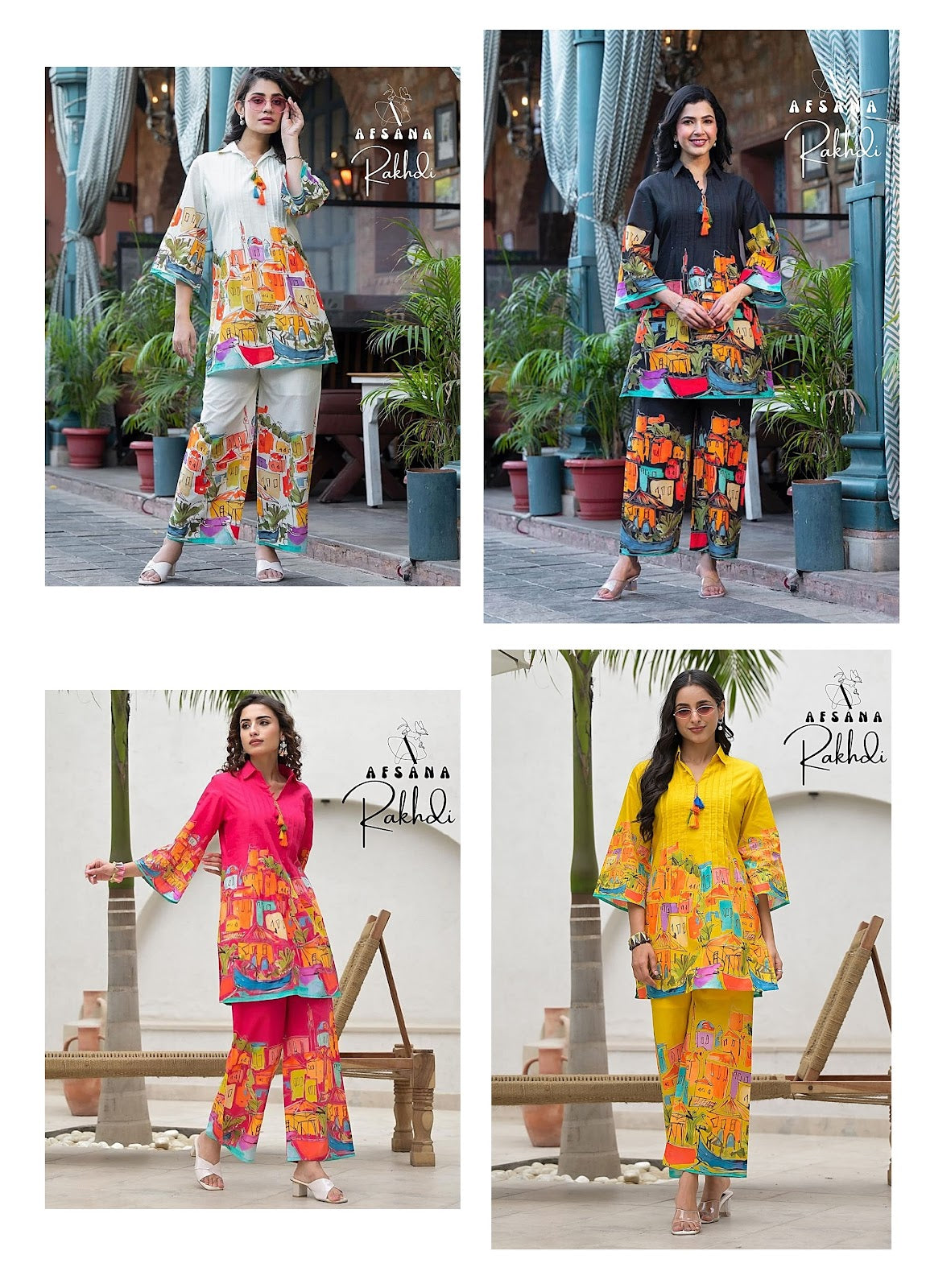 Rakhdi Afsana Cambric Cotton Co Ord Set Supplier India