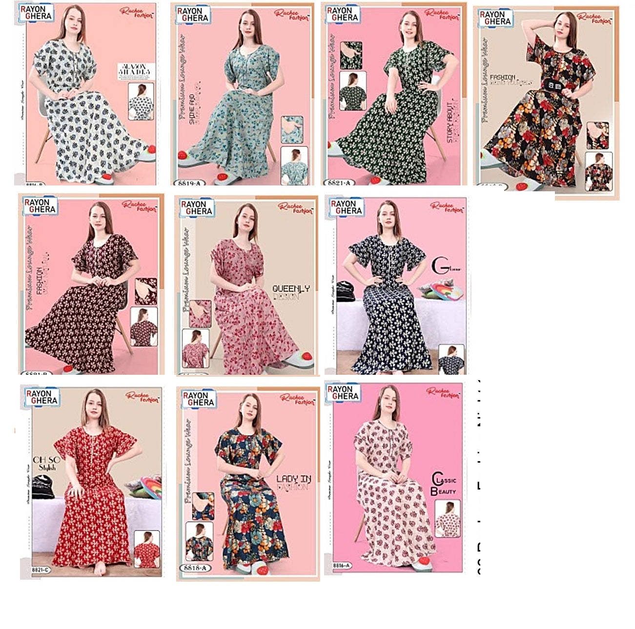 Rayon-2603 Ruchee Fashion Night Gowns