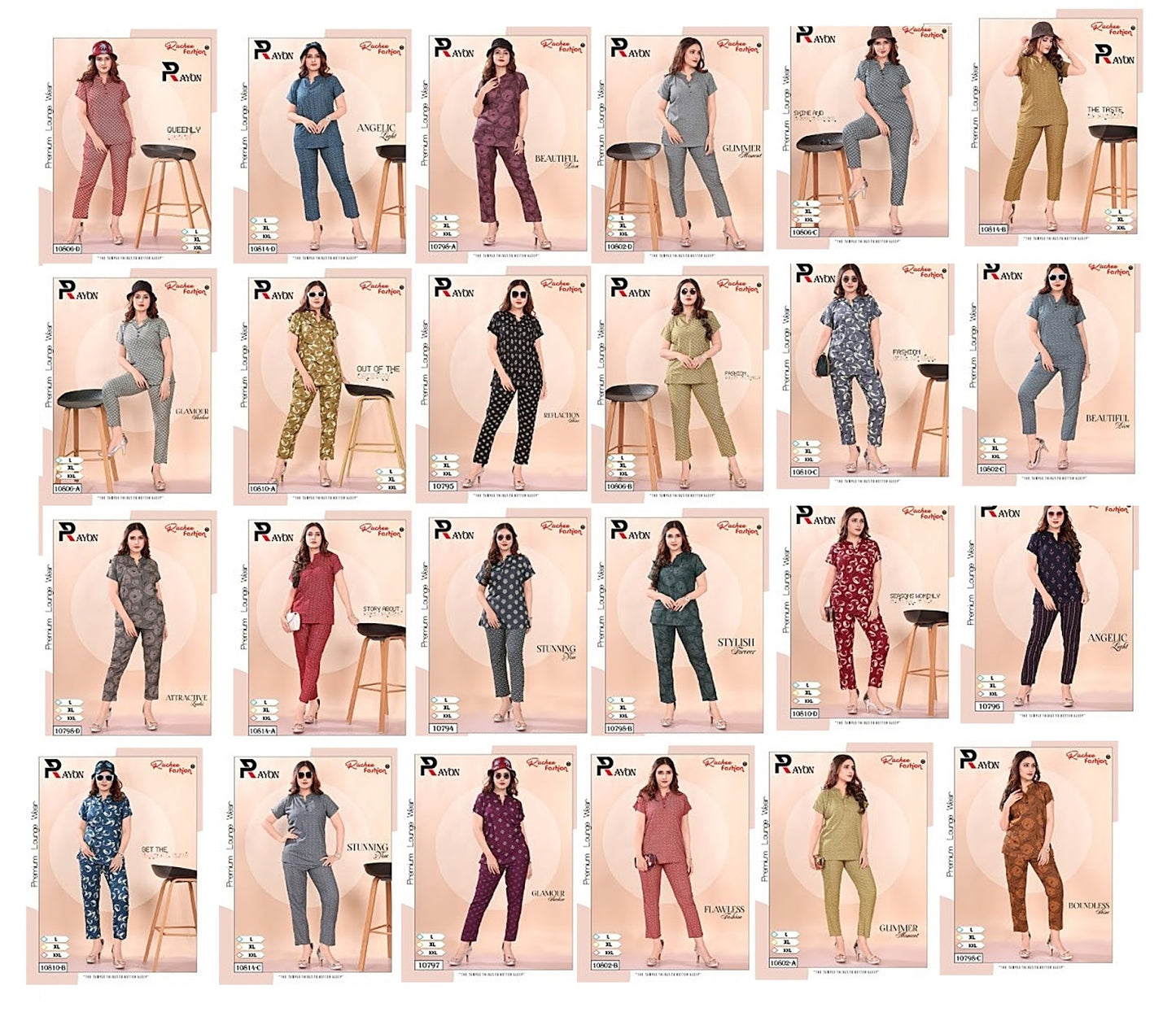 Rayon 3108 Ruchee Fashion Co Ord Set Wholesale