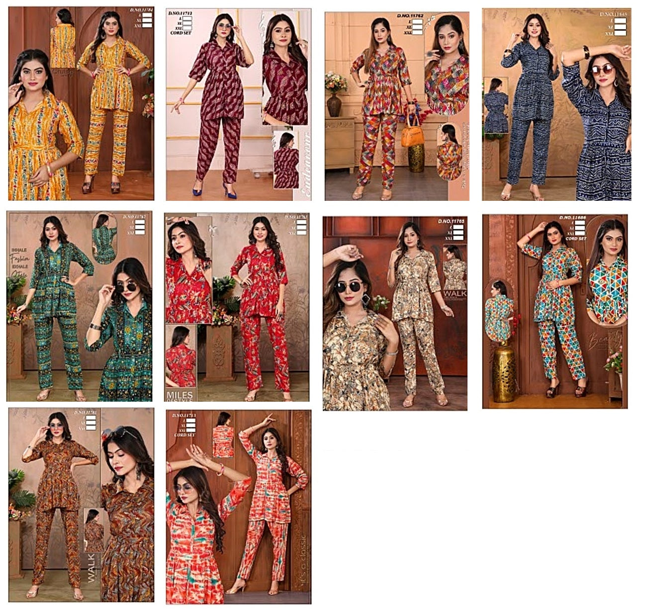 Reyon 0507 Vkh Co Ord Set Wholesaler Ahmedabad