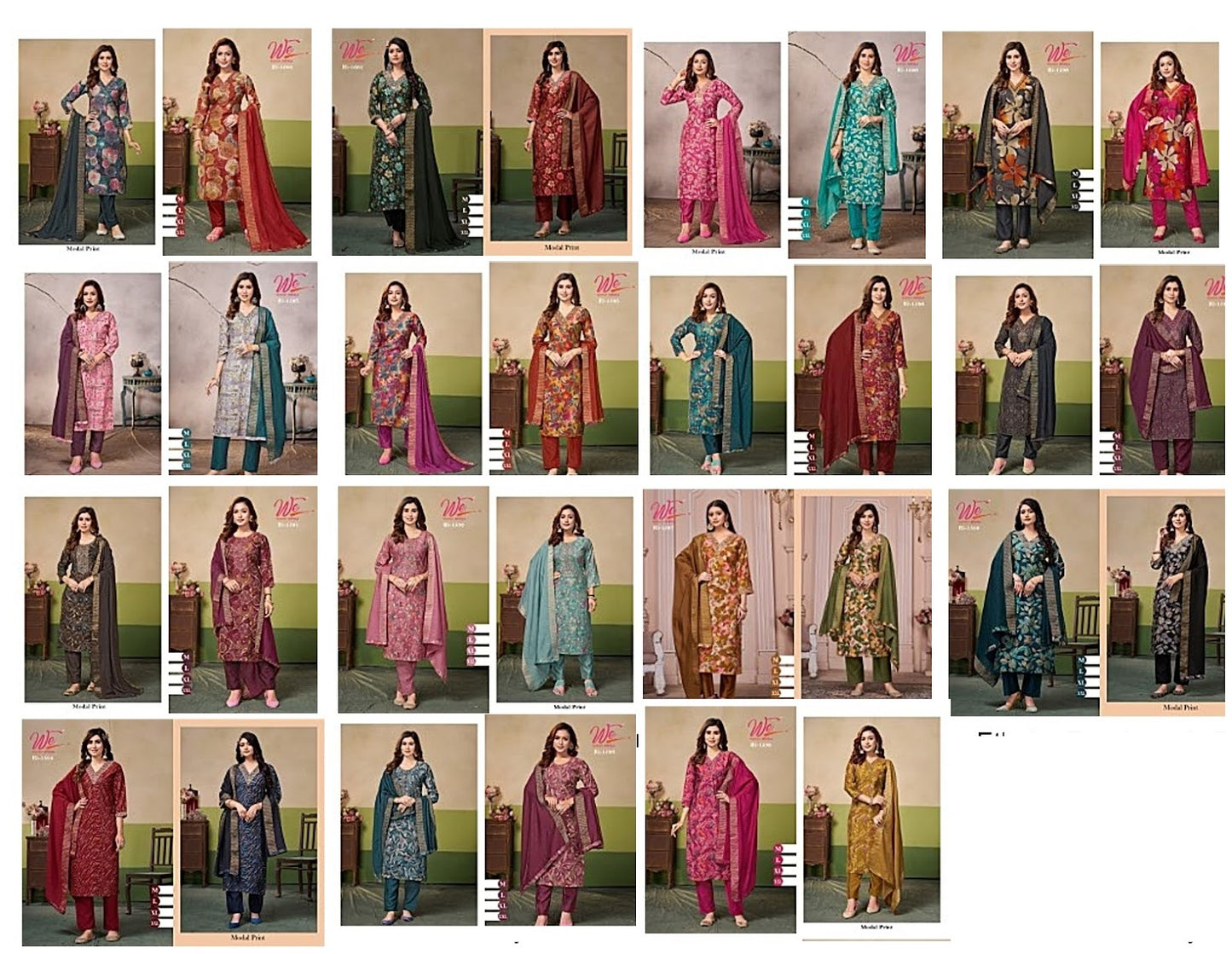 Riwe-0904 Women Ethnics Modal Readymade Pant Style Suits