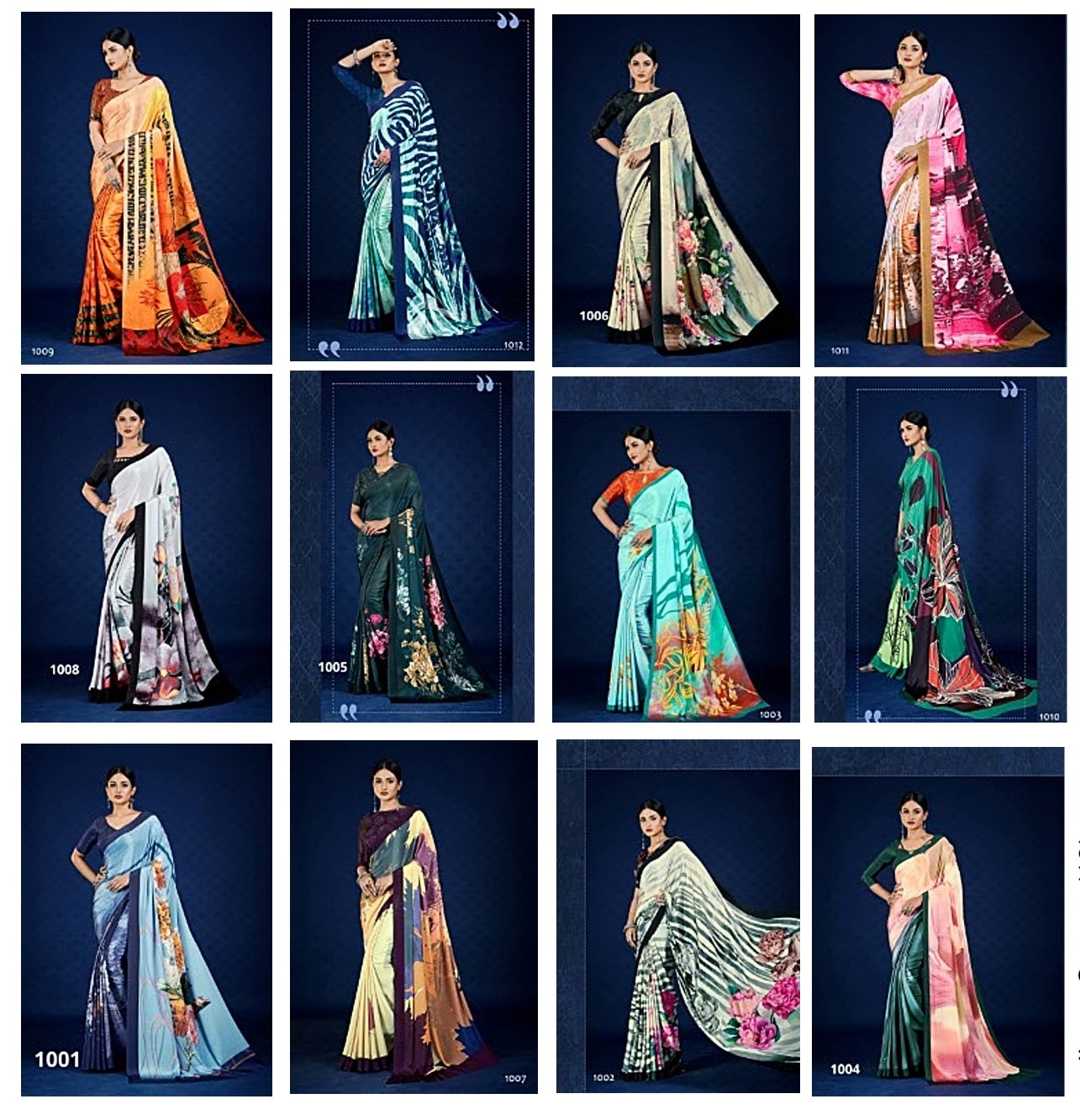 Roma Jivora Crepe Sarees Supplier