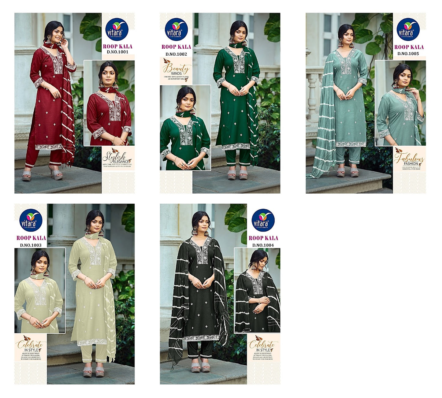 Roop Kala Vitara Cotton Slub Readymade Pant Style Suits Manufacturer Ahmedabad