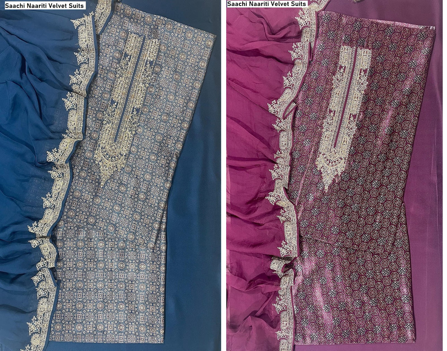 Saachi Naariti Velvet Suits Wholesaler