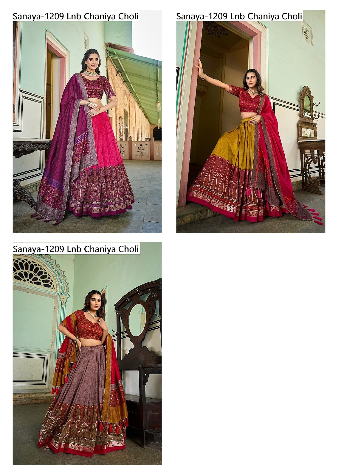 Sanaya-1209 Lnb Tussar Silk Chaniya Choli Exporter India