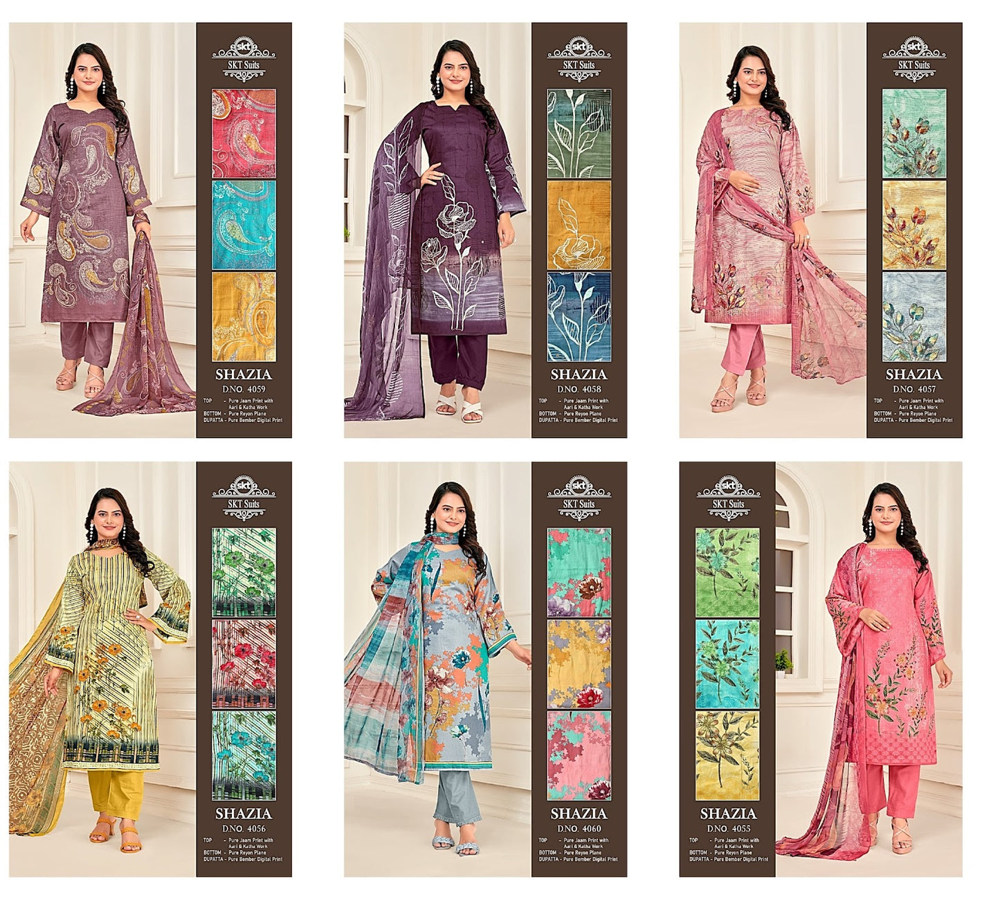 Shazia Skt Jaam Pant Style Suits Supplier