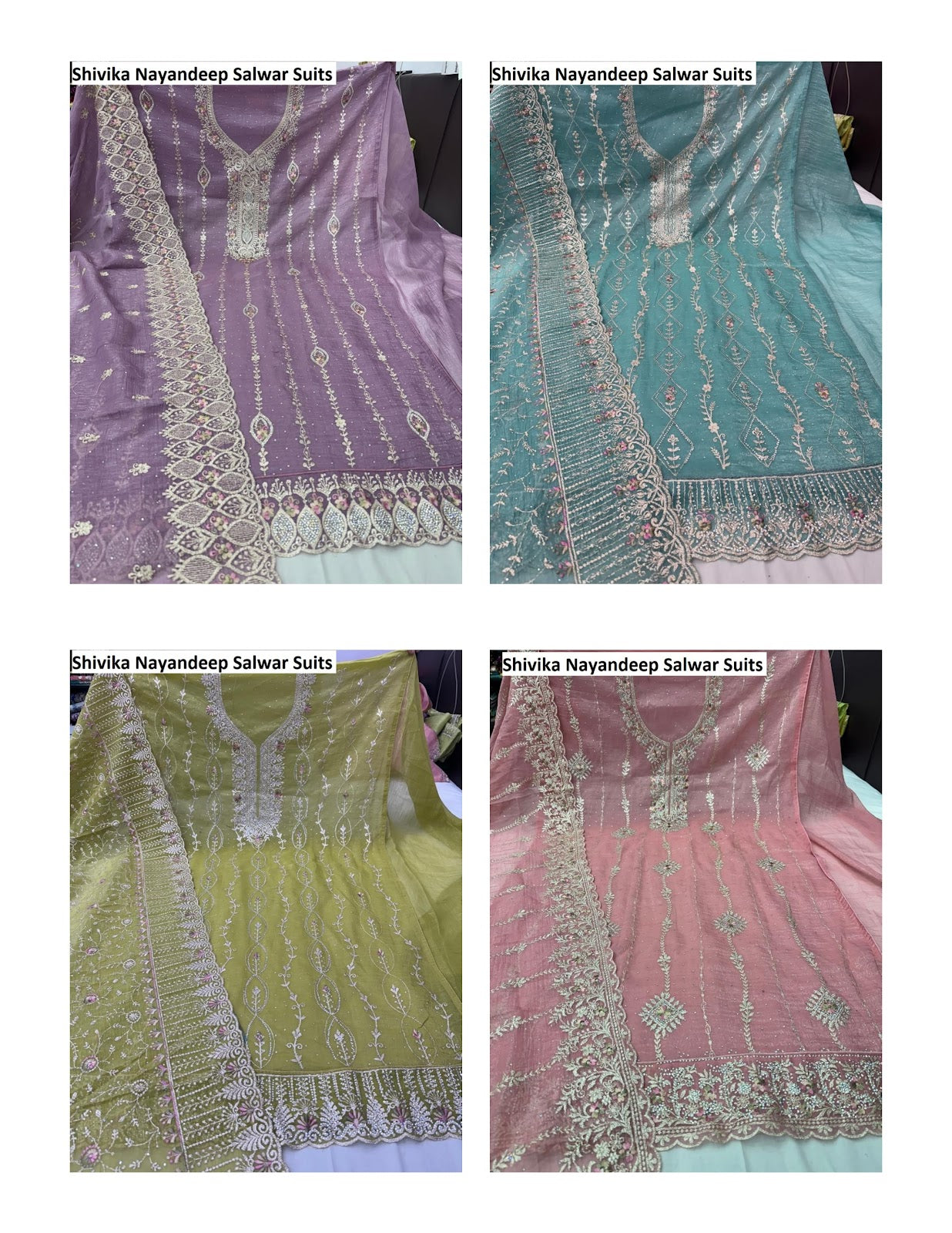 Shivika Nayandeep Crunchy Silk Salwar Suits Supplier India