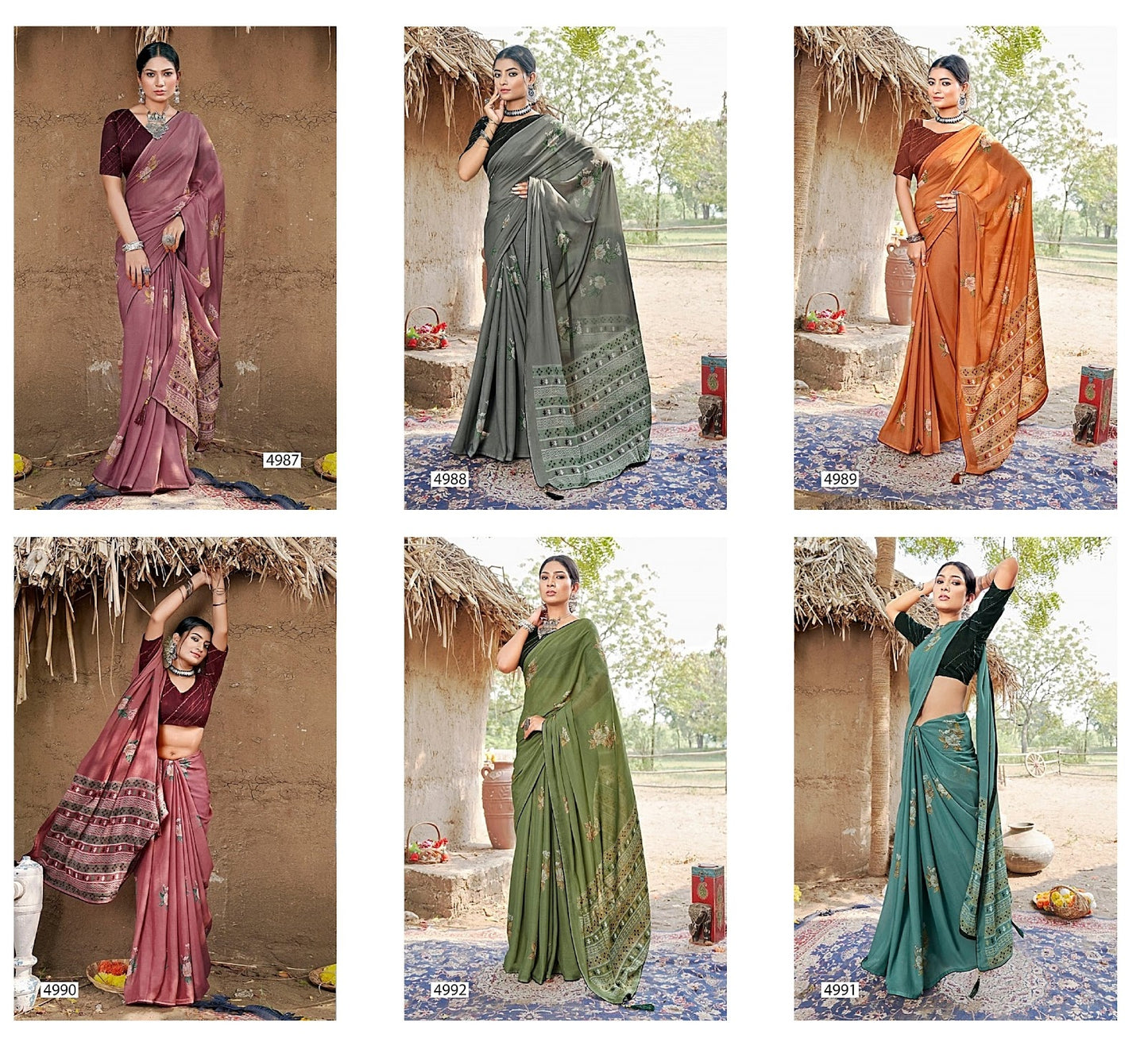 Shub Laxmi 5D Designer Georgette Sarees