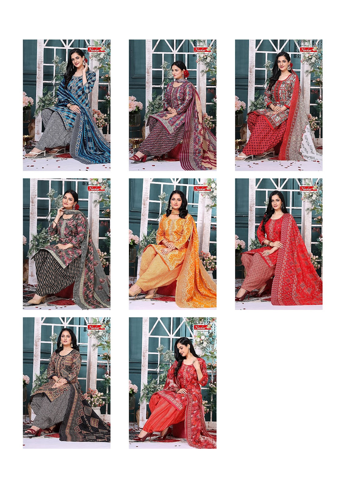 Sitara Vol 1 Navkar Mix Cotton Readymade Salwar Suits