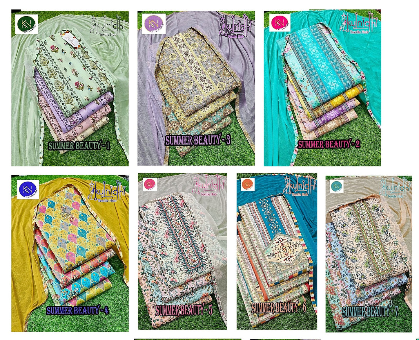 Summer Beauty Kulnidhi Cambric Cotton Salwar Suits Manufacturer India