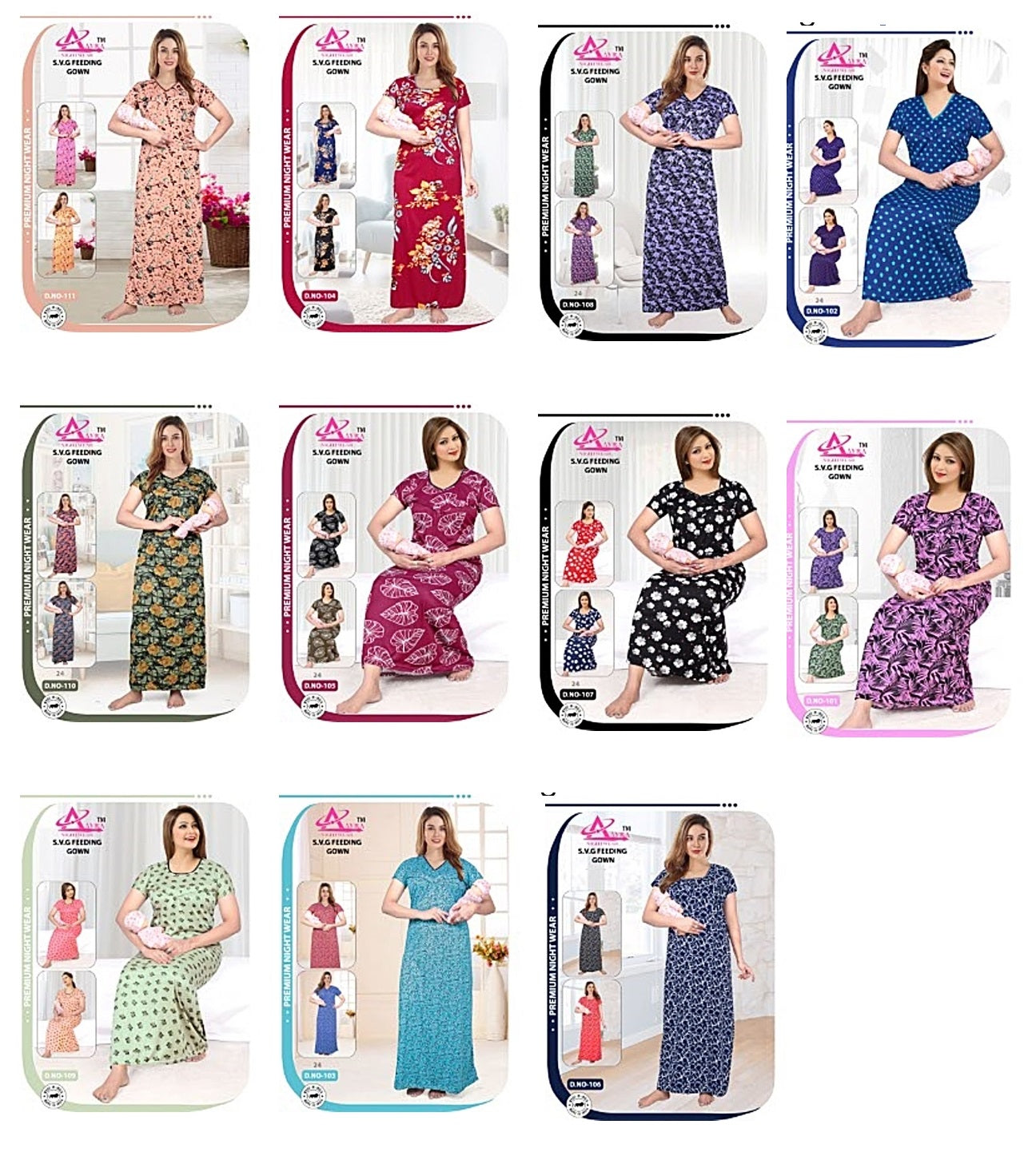 Svg 0501 Aayra Feeding Night Gown