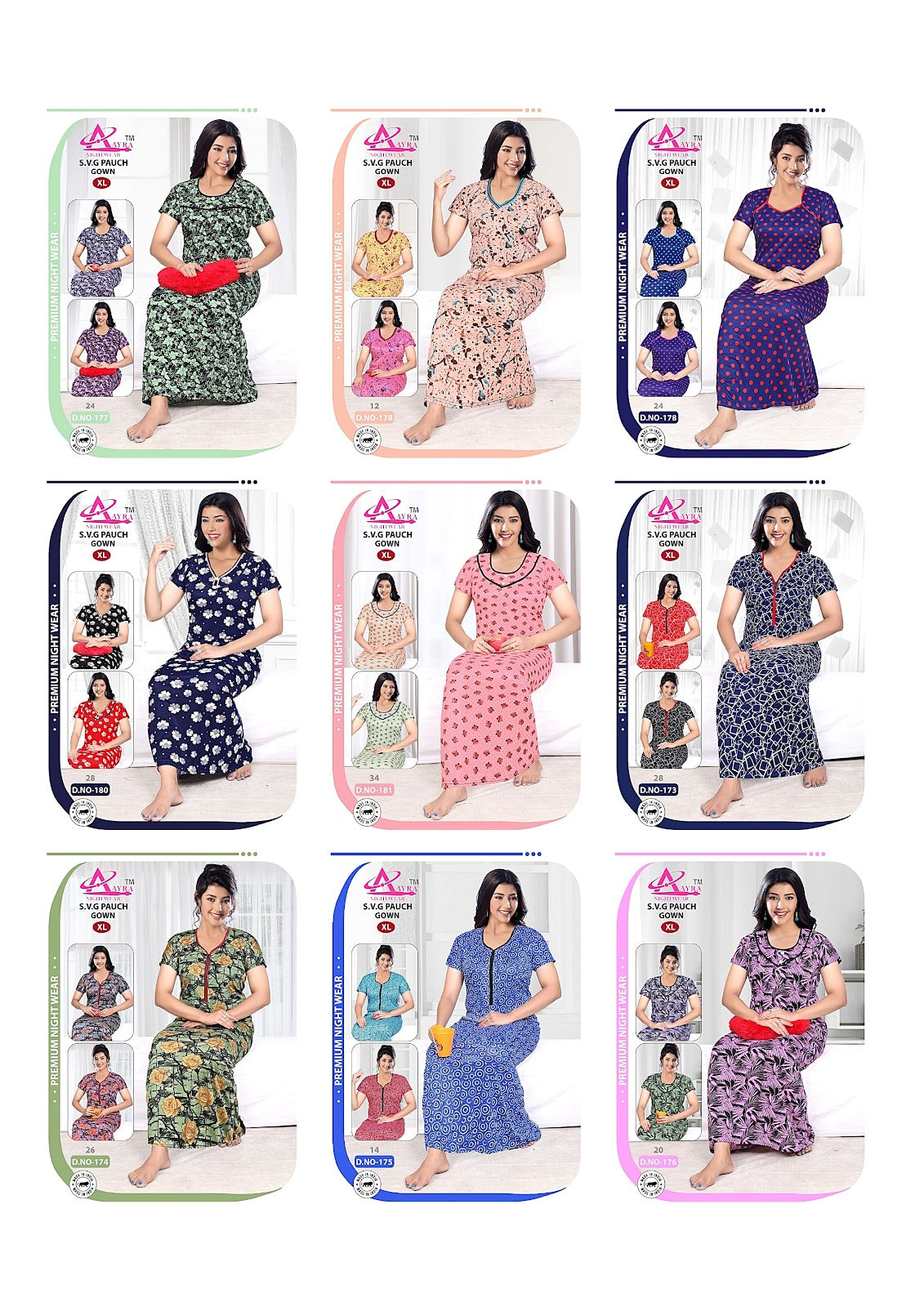 Svg Pauch Aayra Feeding Night Gown