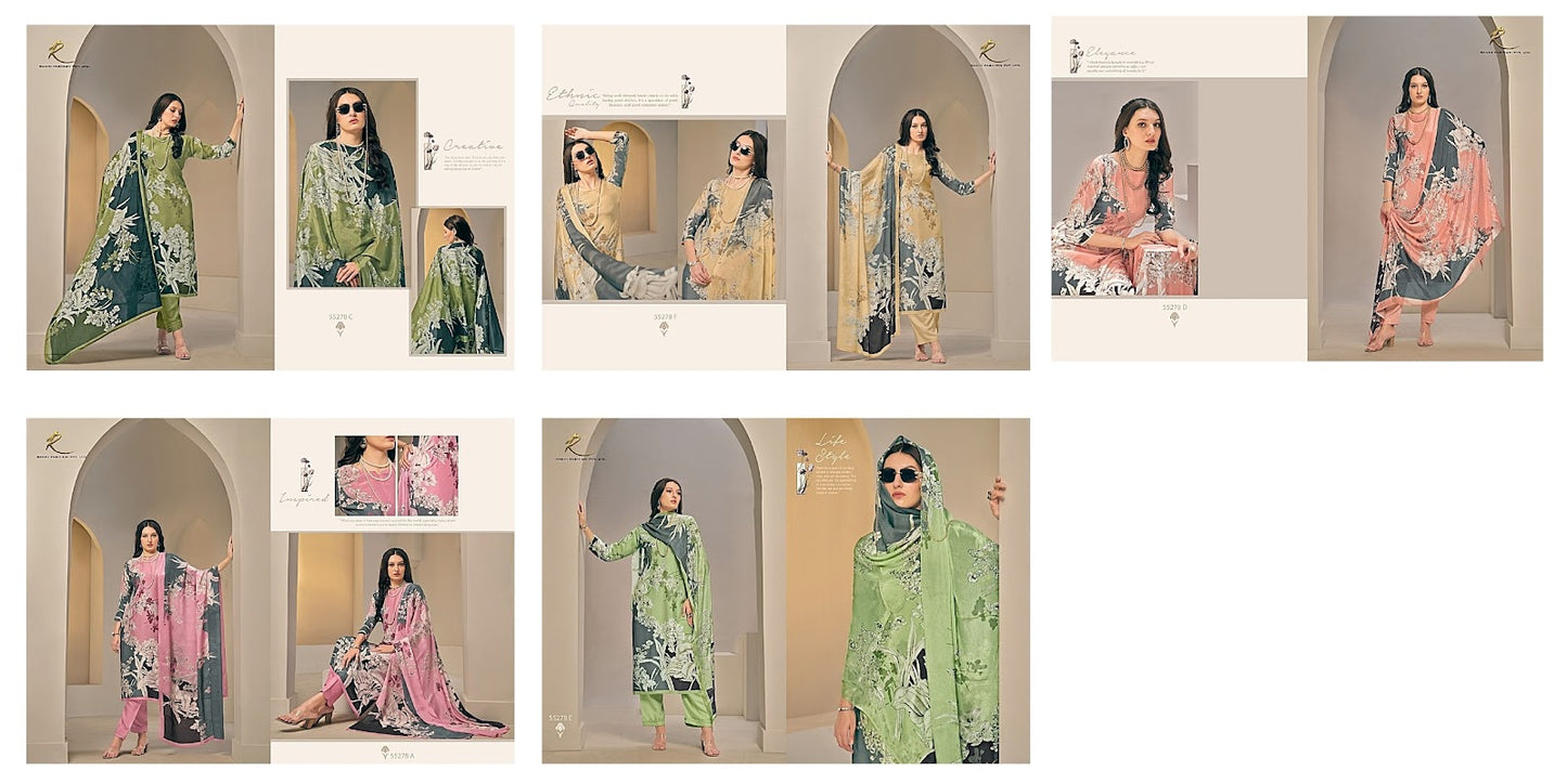 The Stylish Girl Rakhi Fashion Pure Viscose Pant Style Suits