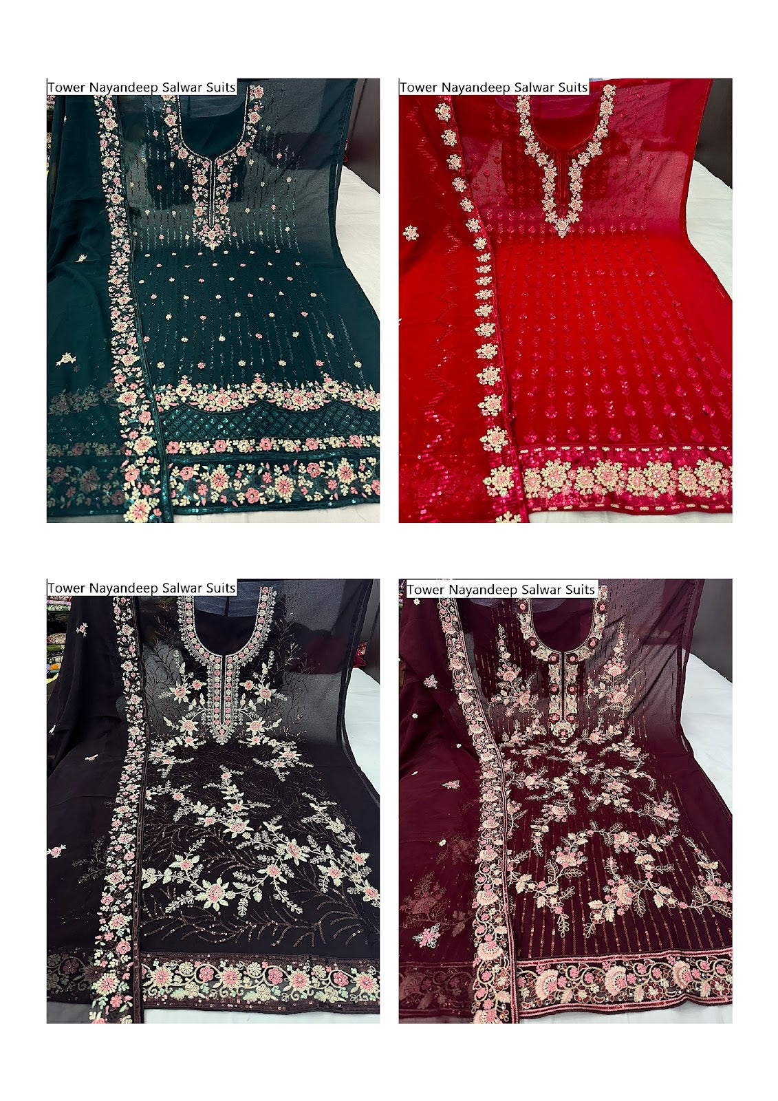 Tower Nayandeep Georgette Salwar Suits Wholesale Price