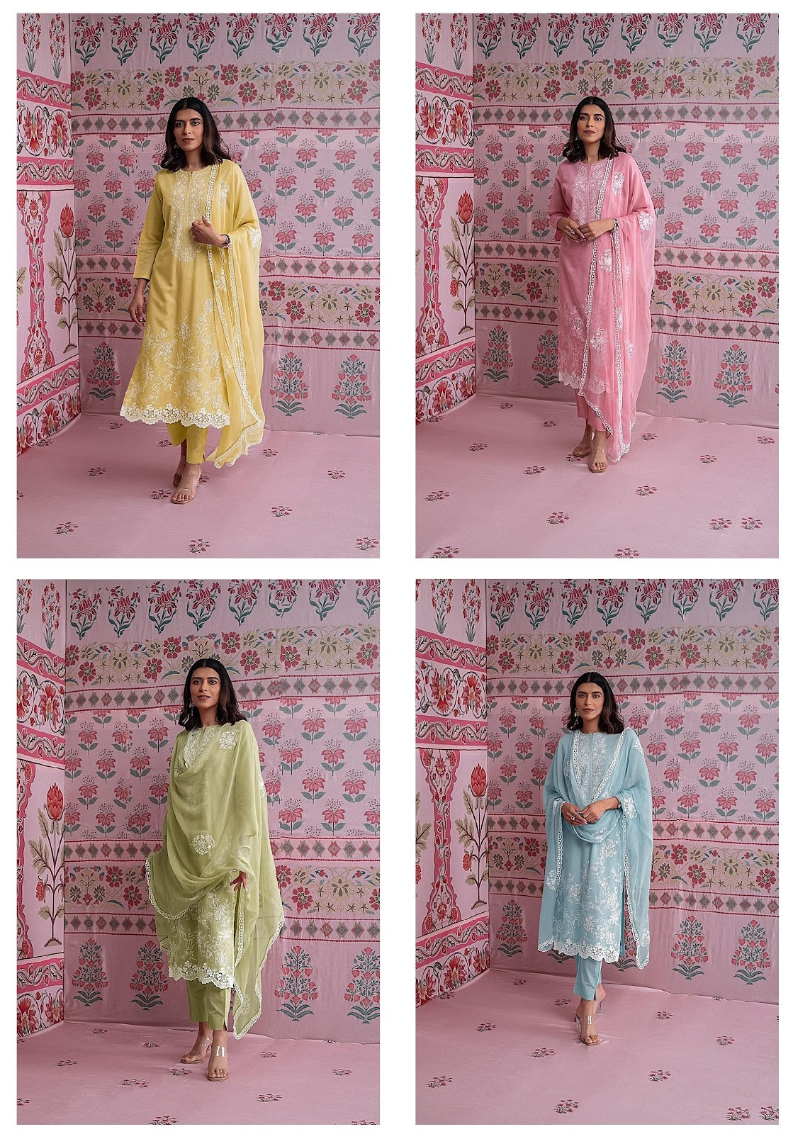 Trika Naariti Pure Linen Pant Style Suits Manufacturer India