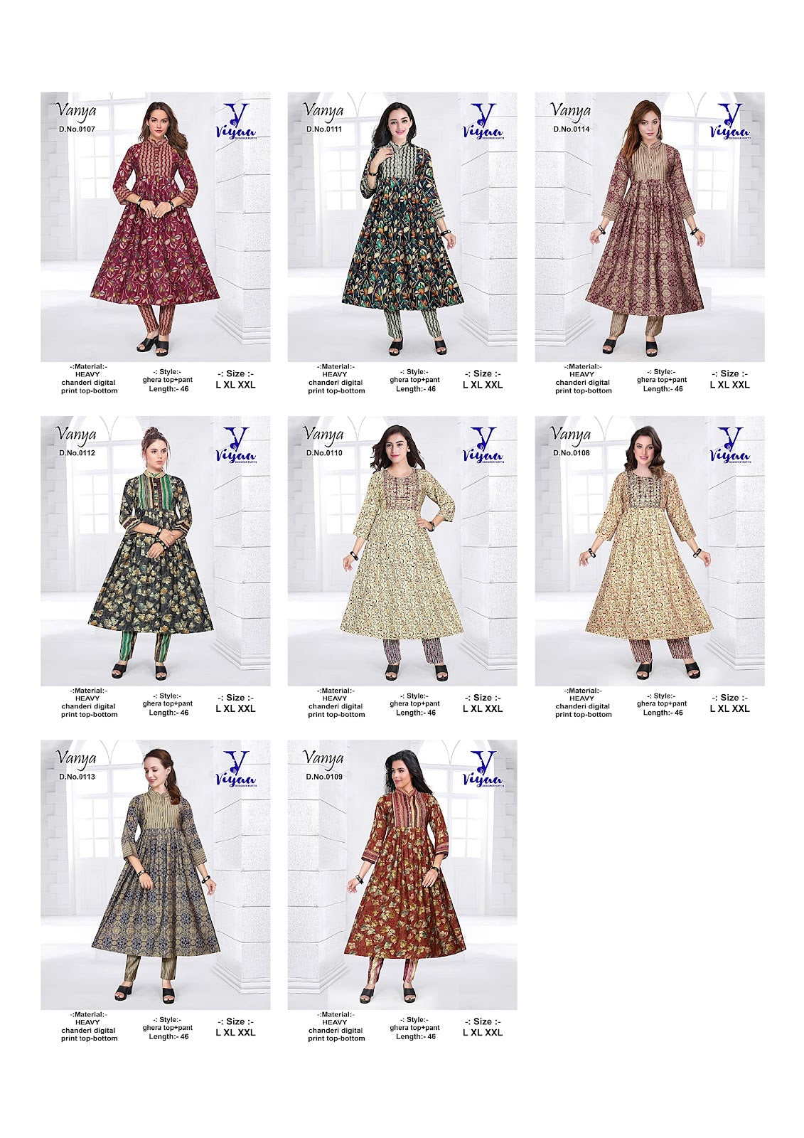 Vanya Viyaa Chanderi Kurti Pant Set