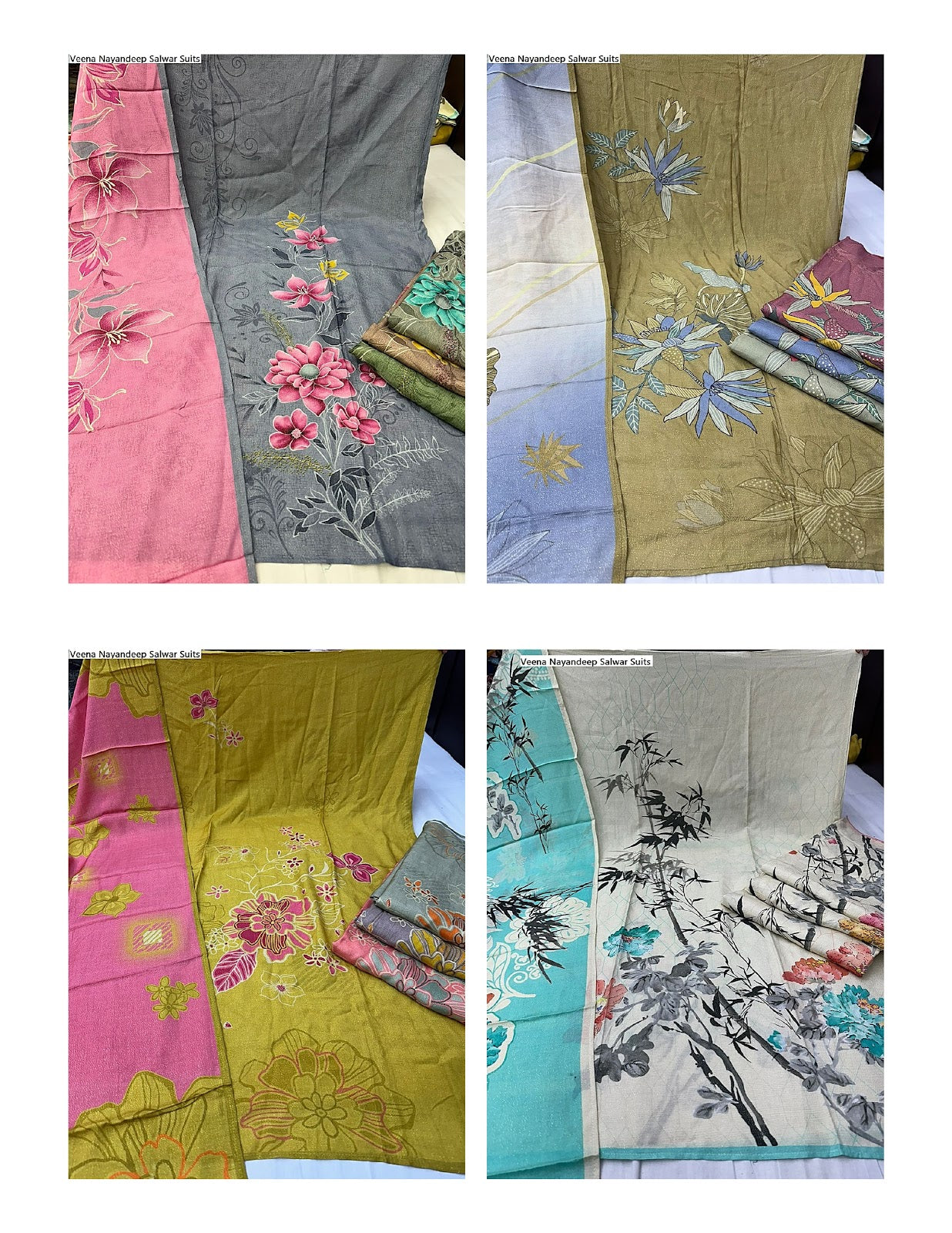 Veena Nayandeep Viscose Muslin Salwar Suits