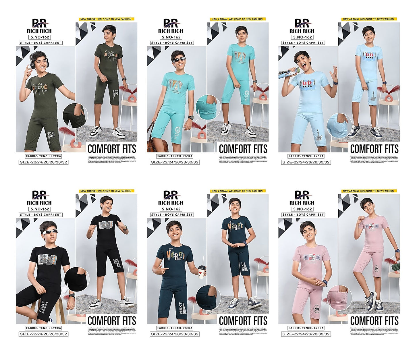 Vol 162 Rich Rich Tencil Boys Co Ord Set Wholesaler India