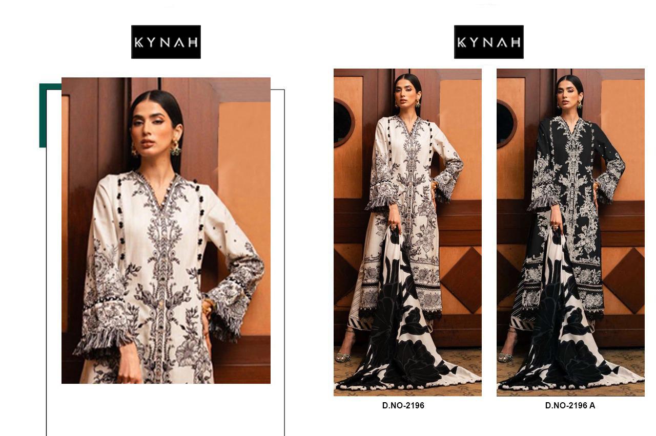 2196 Kynah Pure Lawn Pakistani Patch Work Suits Wholesaler Ahmedabad