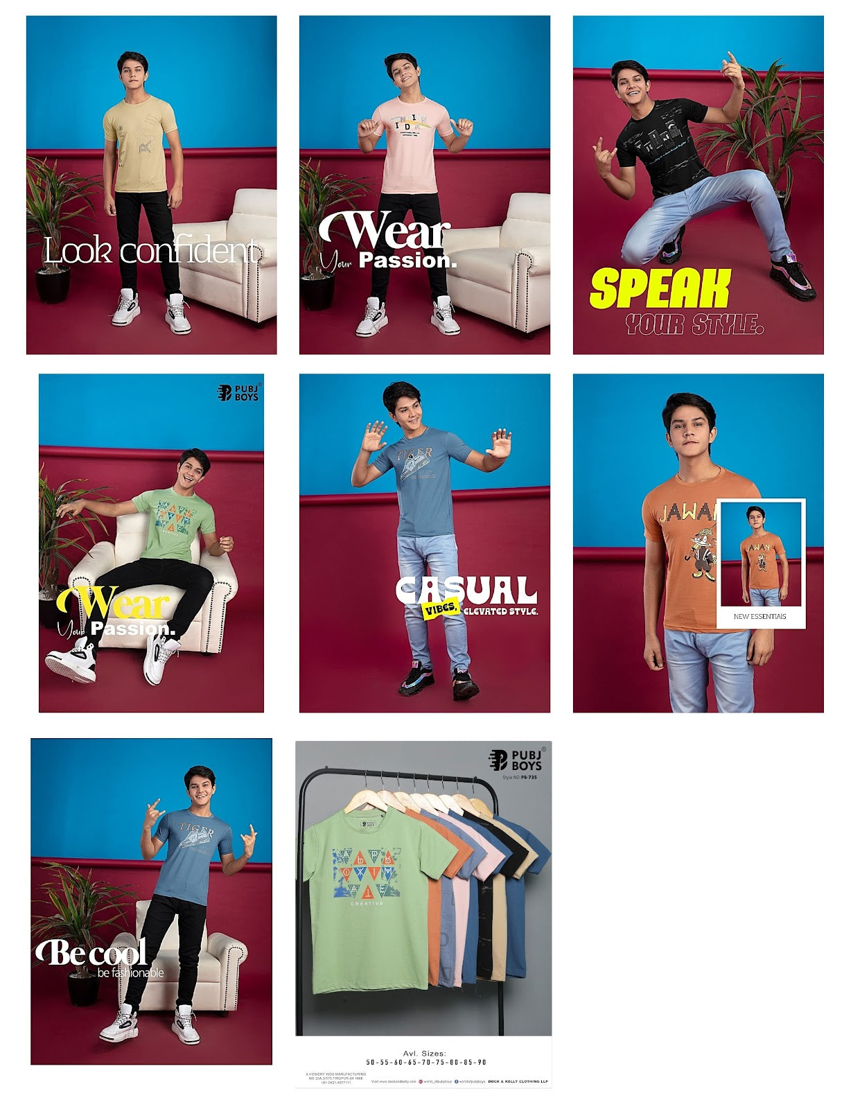 735 Pubj Imported Boys Tshirt Exporter India