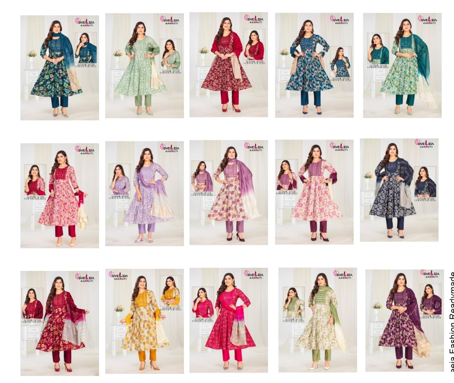 Aakruti Series Dveeja Fashion Modal Chanderi Readymade Anarkali Suits Wholesaler Ahmedabad