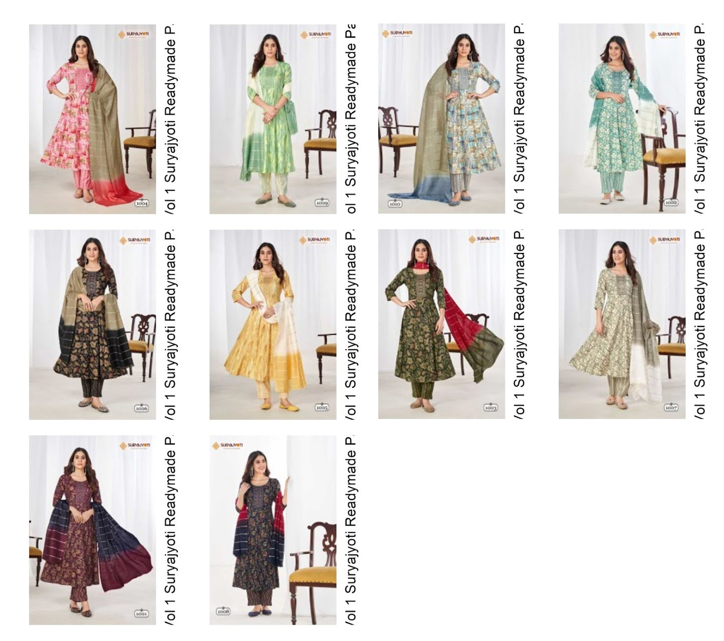 Anarkali Special Vol 1 Suryajyoti Rayon Capsule Readymade Pant Style Suits Wholesale