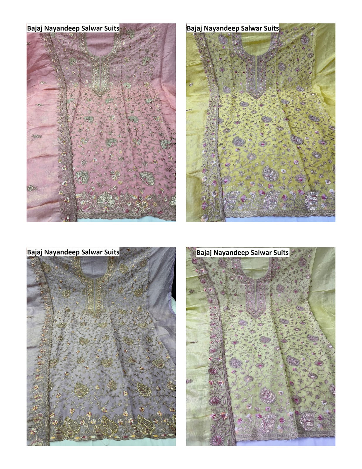 Bajaj Nayandeep Gold Crush Salwar Suits Wholesaler Gujarat