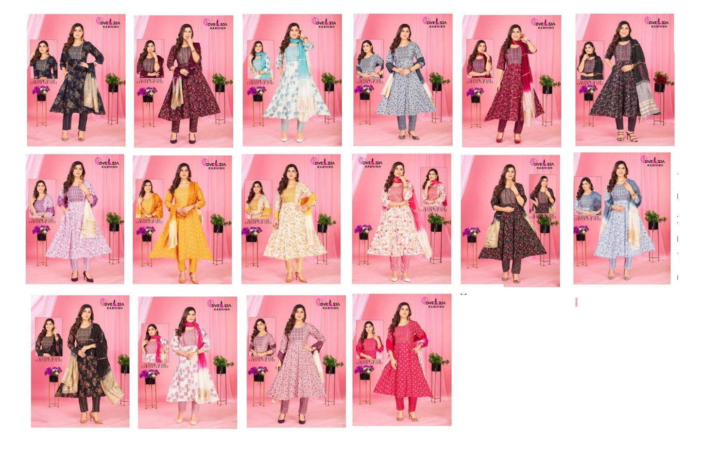 Kashish Series 3009 Dveeja Fashion Capsule Readymade Anarkali Suits Manufacturer India