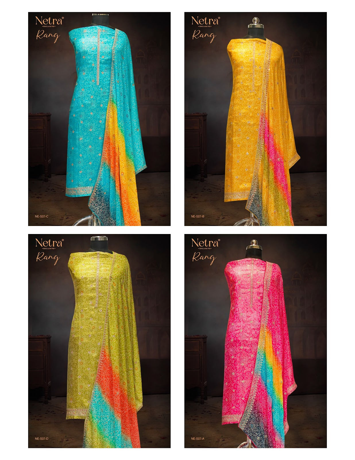 Rang Netra Pure Viscose Salwar Suits Wholesale Price