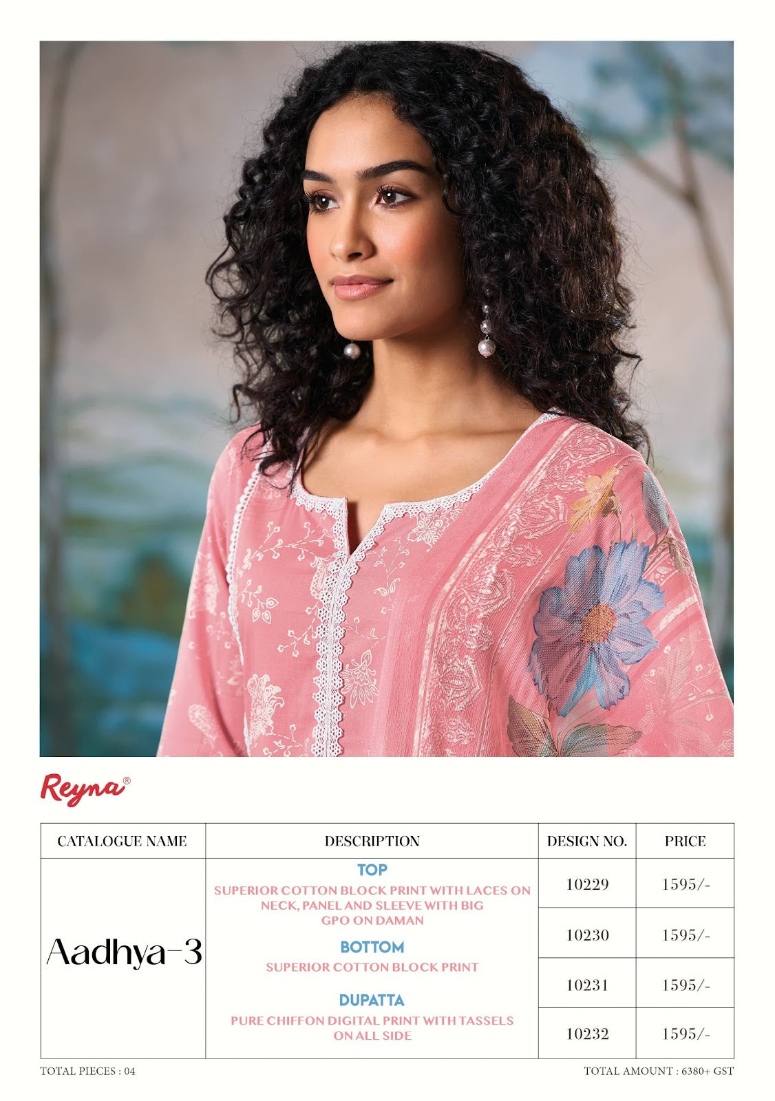 Aadhya 3 Reyna Cotton Pant Style Suits Wholesaler Gujarat