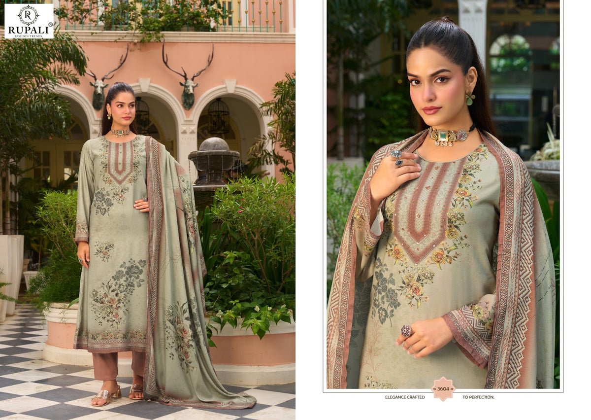 Aadhya Rupali Viscose Pashmina Suits Supplier