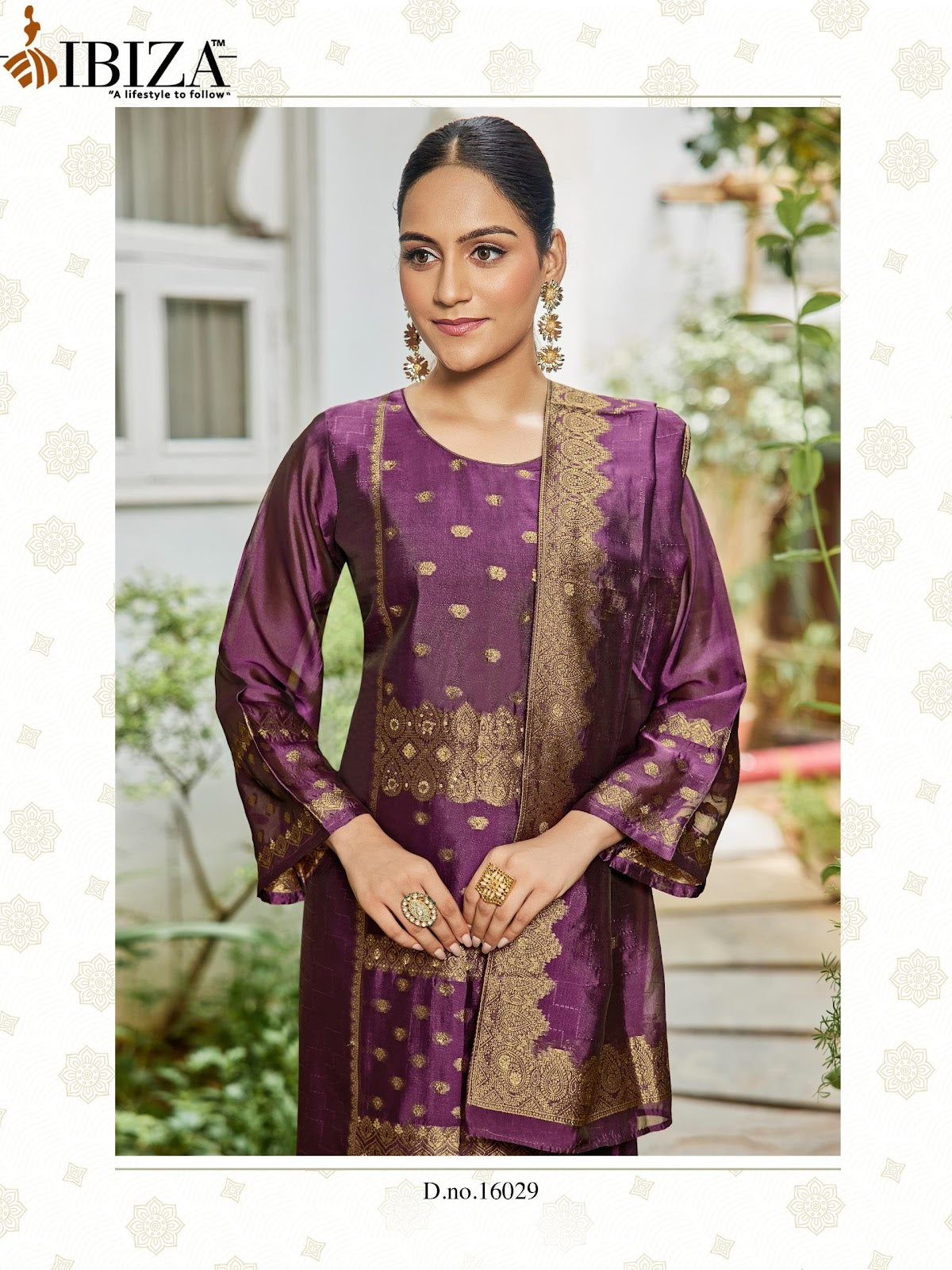 Aadi Ananta Ibiza Silk Jacquard Pant Style Suits Wholesale Price