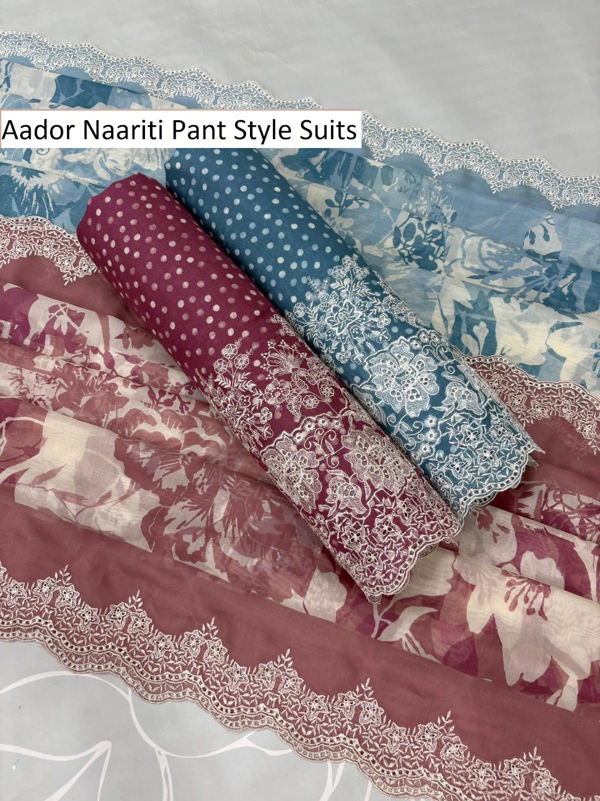Aador Naariti Viscose Pant Style Suits Manufacturer Gujarat
