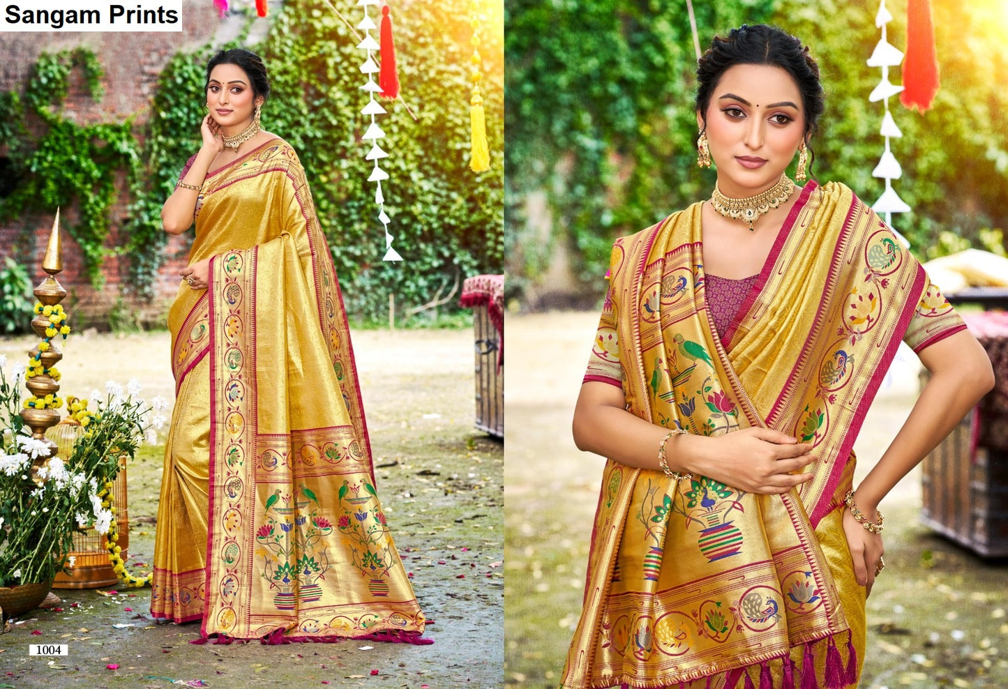 Aadya Silk Sangam Prints Sarees Exporter
