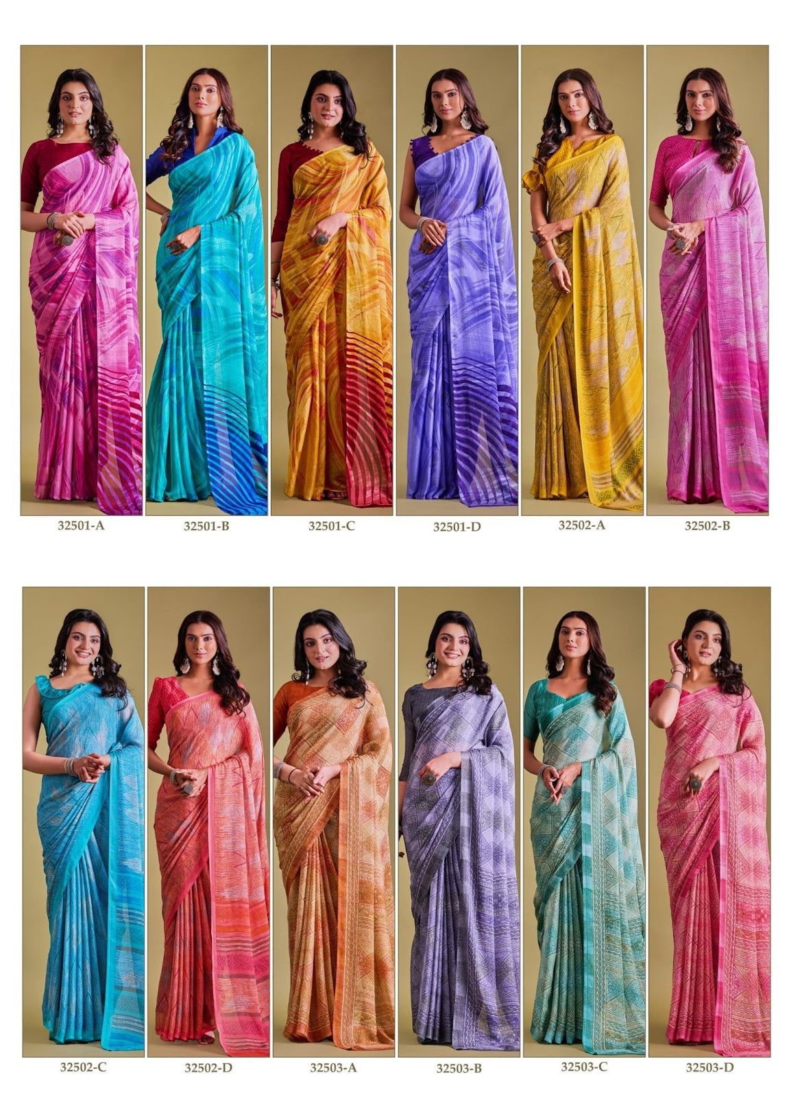 Aahana 4 Ruchi Chiffon Sarees