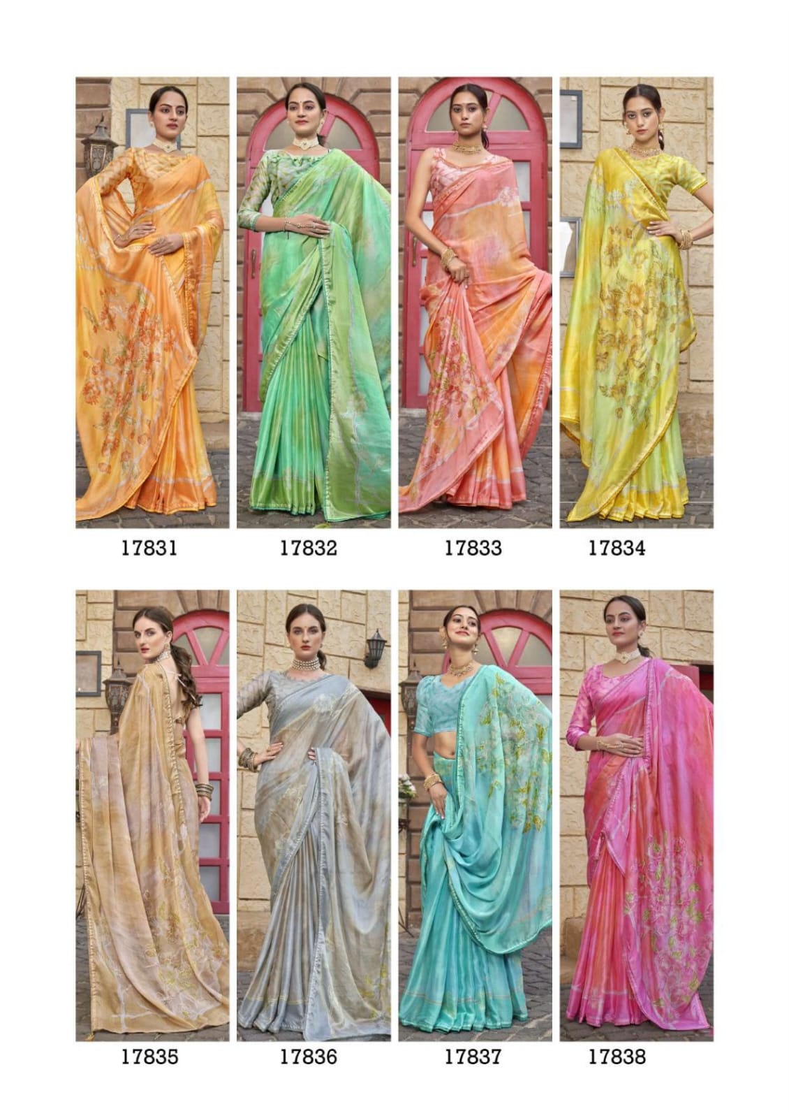 Aakar Vol 2 Vallabhi Prints Chiffon Sarees Wholesale Price