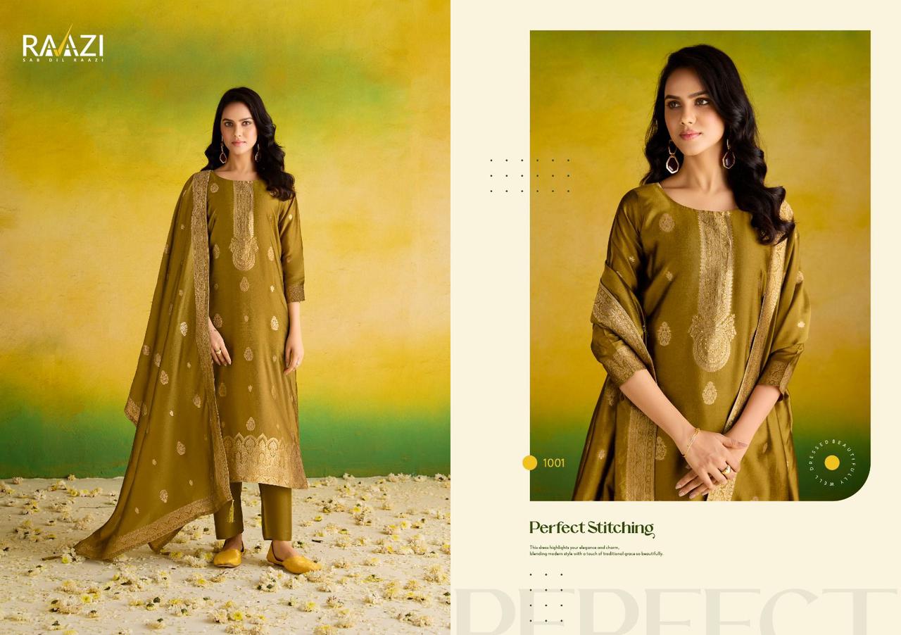 Aanaya Rama Fashion Raazi Silk Jacquard Pant Style Suits Manufacturer Gujarat