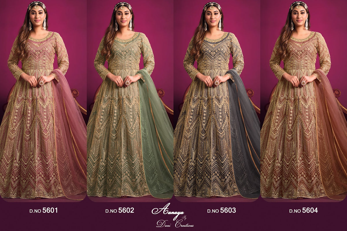 Aanaya Vol 156 Dani Creation Net Pakistani Salwar Suits Wholesale Price