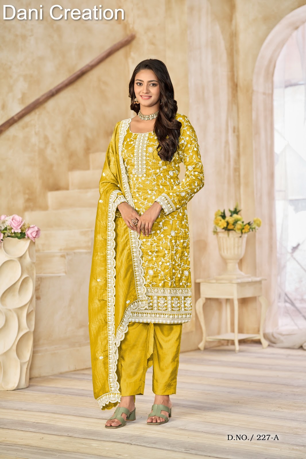 Aanaya Vol 227 Dani Creation Organza Pant Style Suits Wholesale Price