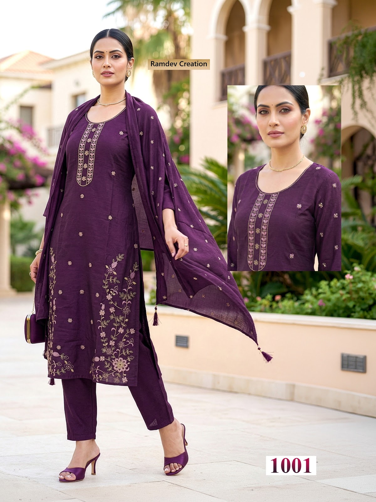 Aanchi Vol 1 Ramdev Creation Vertigan Readymade Pant Style Suits Supplier India